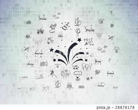 Entertainment, concept: Fireworks on Digital Data Entertainment, concept: Fireworks on Digital Data 28878178