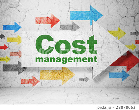 Finance concept: arrow with Cost Management on Finance concept: arrow with Cost Management on 28878663