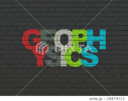 Science concept: Geophysics on wall background 28879122