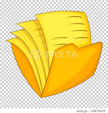 Office folder icon, cartoon style 28879420