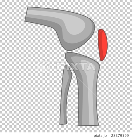 Knee replacement implant icon, cartoon style 28879599