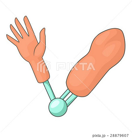 Artificial elbow joint icon, cartoon style Artificial elbow joint icon, cartoon style 28879607