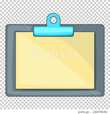 Clipboard with blank sheet of paper icon 28879646