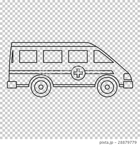 Ambulance emergency paramedic car icon Ambulance emergency paramedic car icon 28879779