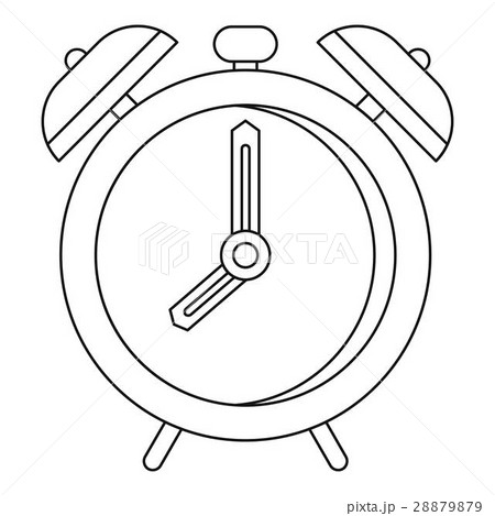 Alarm clock icon, outline style Alarm clock icon, outline style 28879879
