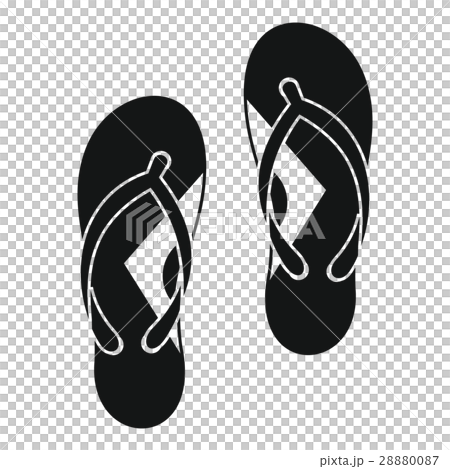 Flip flop sandals icon, simple style Flip flop sandals icon, simple style 28880087
