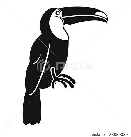 Brazilian toucan icon, simple style 28880089