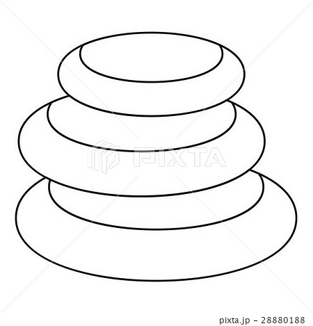 Spa stones icon, outline style 28880188