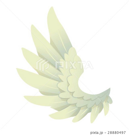 Angel wing icon, cartoon style 28880497