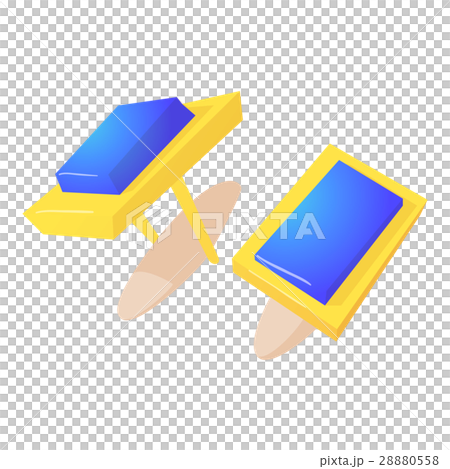 Cufflinks icon, cartoon style 28880558