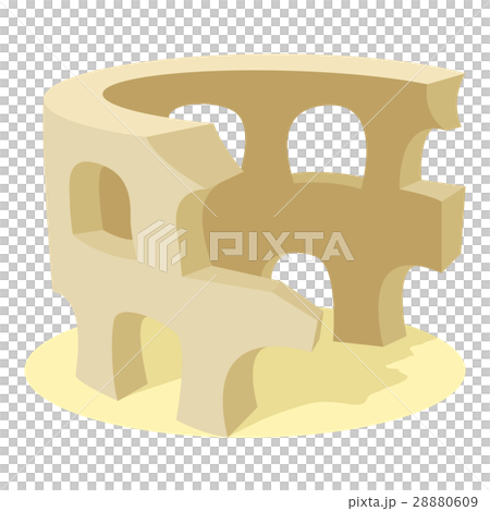Coliseum icon, cartoon style 28880609