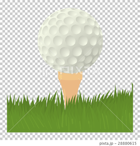 Ball for golf icon, cartoon style Ball for golf icon, cartoon style 28880615