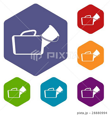 Medical bag icons set 28880994