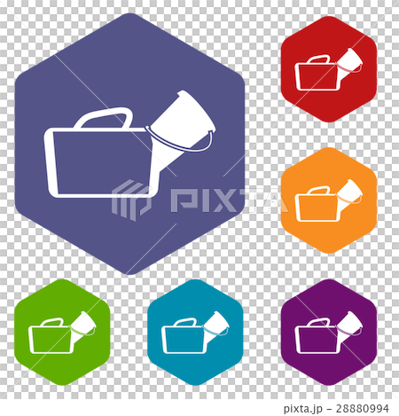 Medical bag icons set 28880994