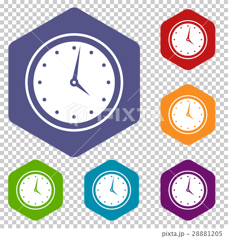 Watch icons set Watch icons set 28881205