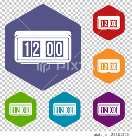 Watch icons set Watch icons set 28881206
