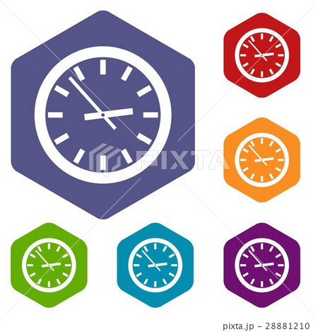 Watch icons set Watch icons set 28881210
