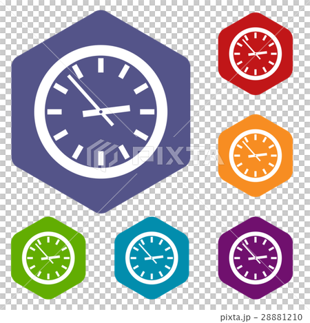 Watch icons set Watch icons set 28881210