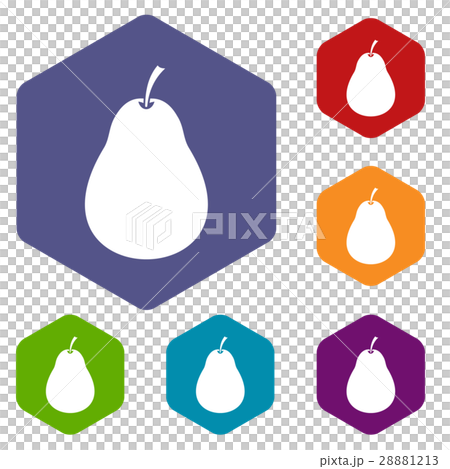 Pear icons set Pear icons set 28881213