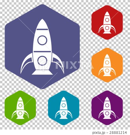 Rocket icons set Rocket icons set 28881214