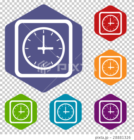 Watch icons set Watch icons set 28881326