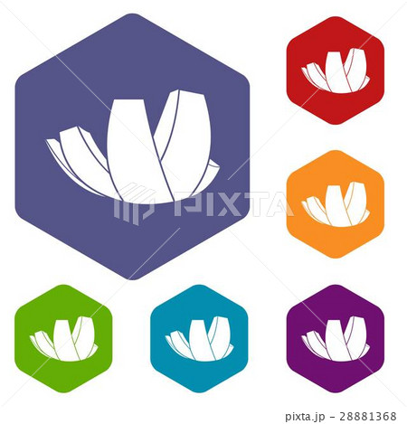ArtScience Museum in Singapore icons set 28881368