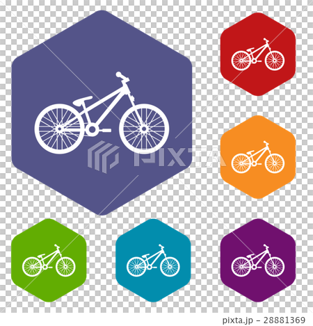 Bike icons set 28881369