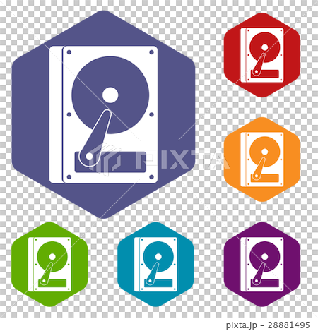 HDD icons set 28881495