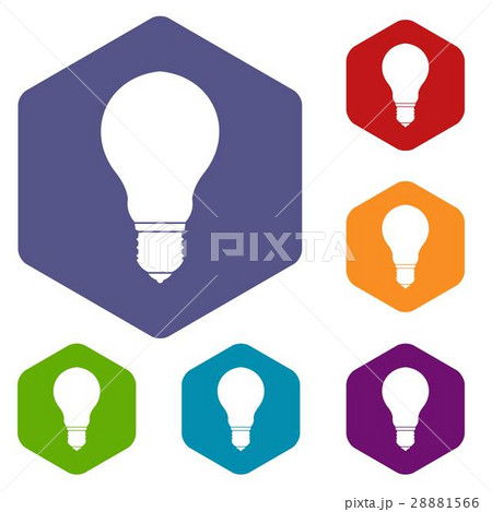 Light bulb icons set Light bulb icons set 28881566