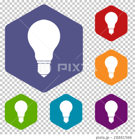 Light bulb icons set Light bulb icons set 28881566
