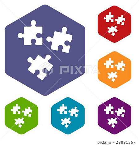 Puzzle icons set Puzzle icons set 28881567