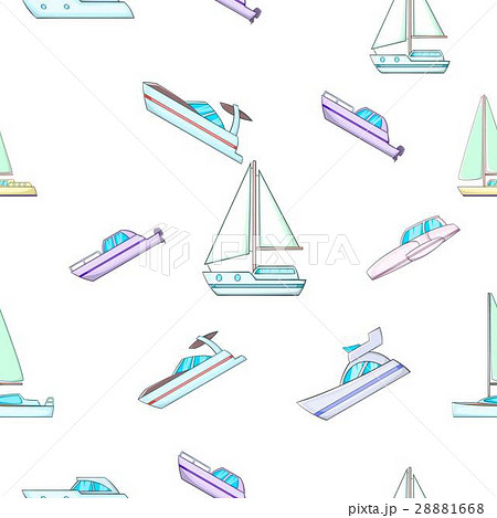 Ship pattern, cartoon style Ship pattern, cartoon style 28881668