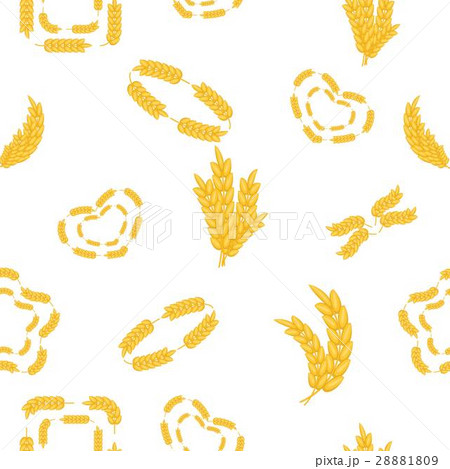 Wheat pattern, cartoon style 28881809