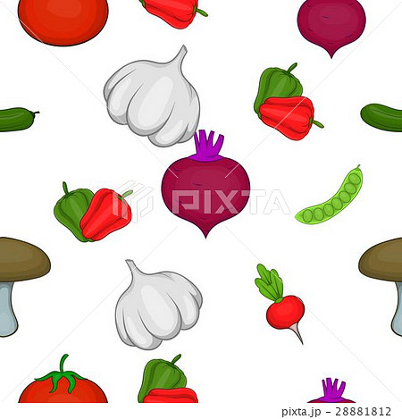 Vegetable culture pattern, cartoon style 28881812