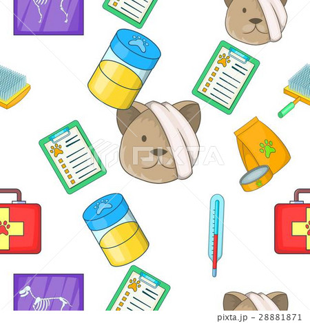 Veterinary pattern, cartoon style Veterinary pattern, cartoon style 28881871