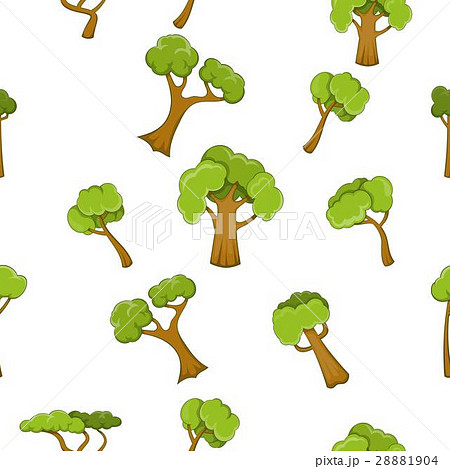 Trees pattern, cartoon style 28881904