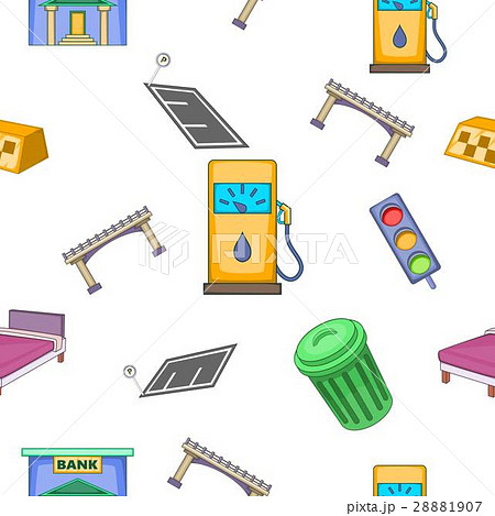 Public building pattern, cartoon style 28881907