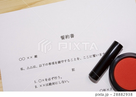 誓約書 28882938