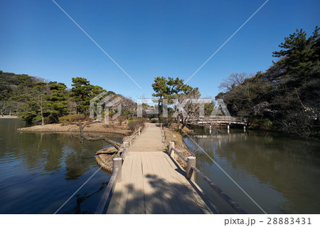 三渓園の中ノ島を超広角撮影、横浜 28883431