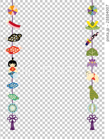 こどもの日　五月人形のつるし飾り 28884007