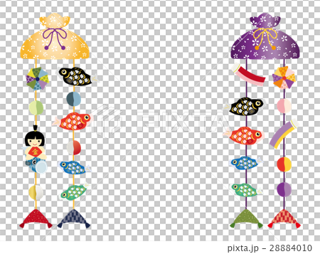 こどもの日　五月人形のつるし飾り 28884010