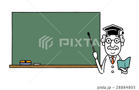 博士：黒板で説明 28884803