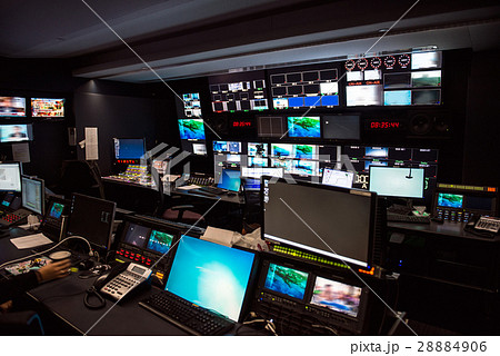 TV Broadcast news studio TV Broadcast news studio 28884906