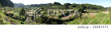 奈良・明日香村、「稲渕の棚田(いなぶちのたなだ)」の初秋(日本の棚田百選) 奈良・明日香村、「稲渕の棚田(いなぶちのたなだ)」の初秋(日本の棚田百選) 28885474