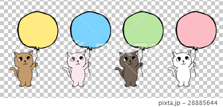 風船を持つ猫たち 28885644