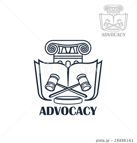 Law firm and lawyer office emblem design 28886161