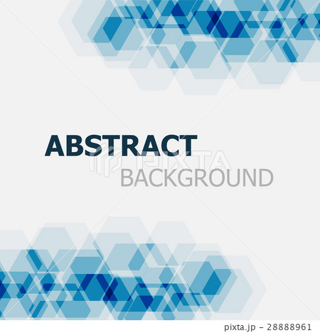 Abstract dark blue hexagon overlapping background 28888961