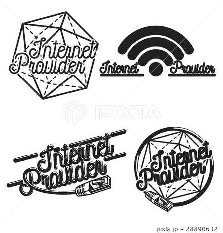 Color vintage internet provider emblems Color vintage internet provider emblems 28890632