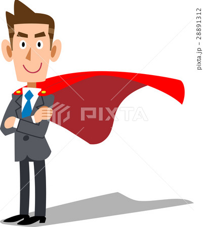 ビジネスマン　マント　 28891312