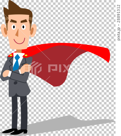 ビジネスマン　マント　 28891312